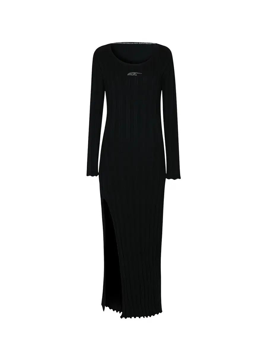 새상품 LEEY plaque 니트 맥시 드레스 골지 롱원피스 YEEL