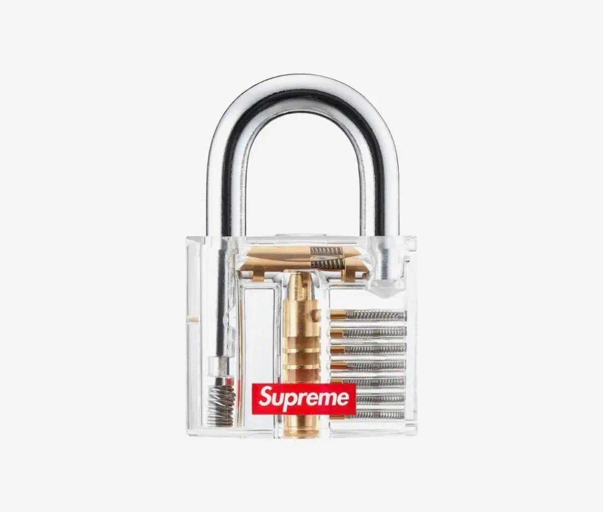 20ss Supreme Transparent Lock 자물쇠