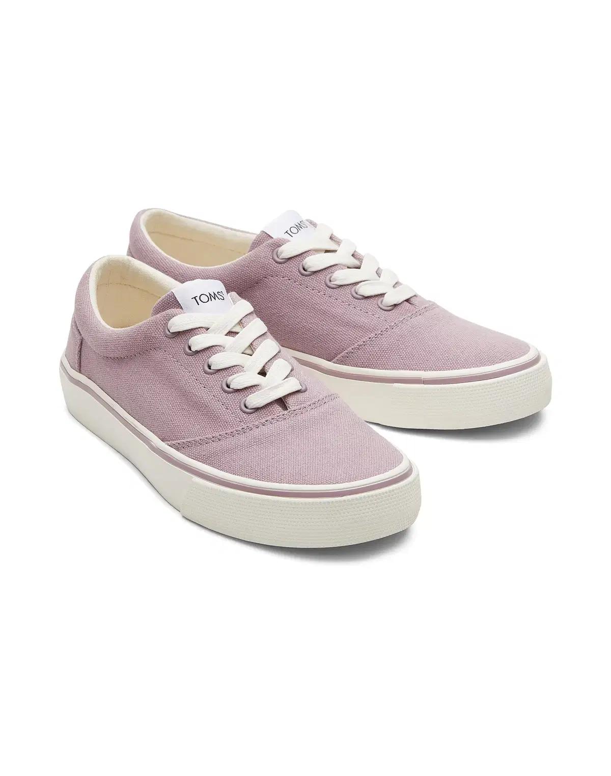새제품/탐스 여성 캔버스 슬립온/라이트 바이올렛/250/255