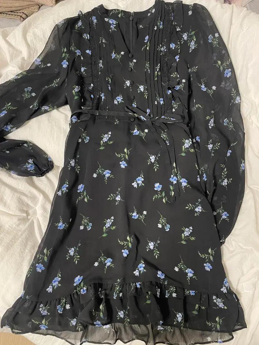 미쏘 쉬폰 플라워 패턴 원피스