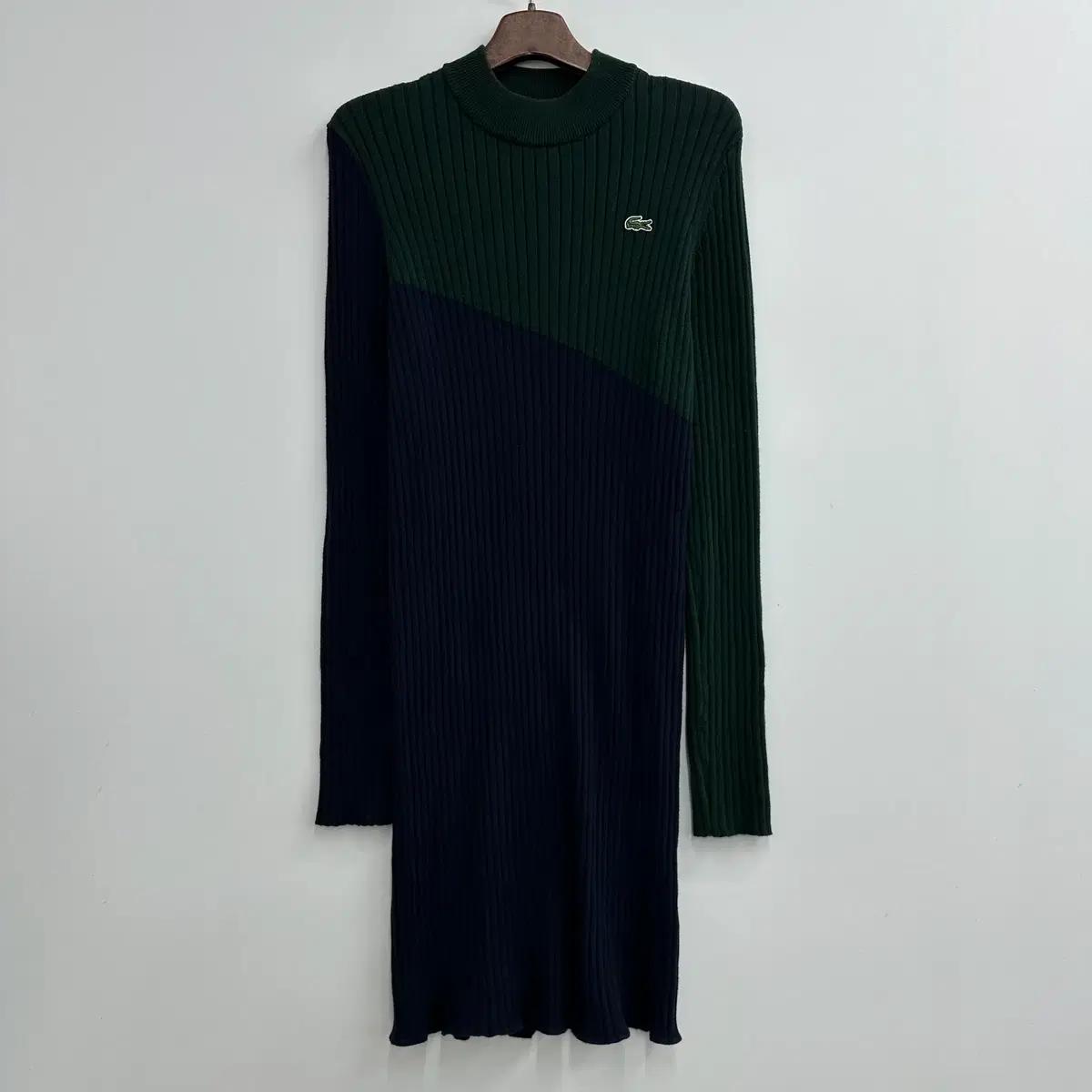 95 라코스테 여자 케시미어 타이트핏 니트 원피스