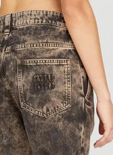 미우미우 마블 데님팬츠 36