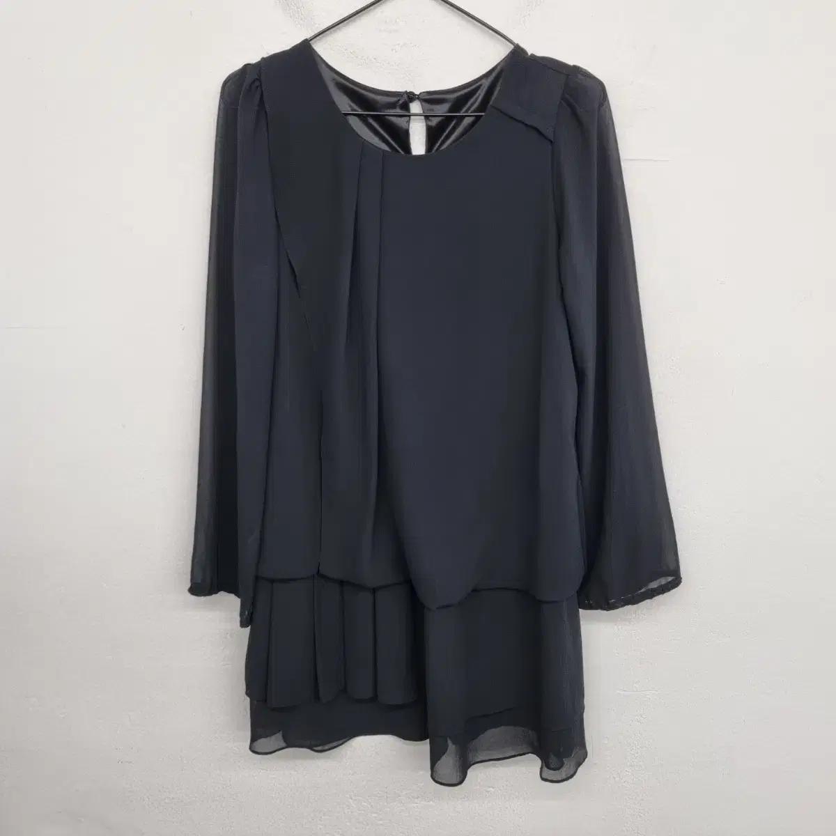 [여성55 size] 롱 쉬폰 블라우스