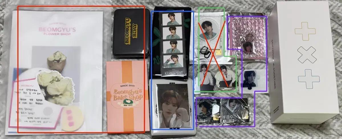 투바투 범규 굿즈 생일 포카 키링 포토패키지 네컷 바인더 럭드 모아봉1