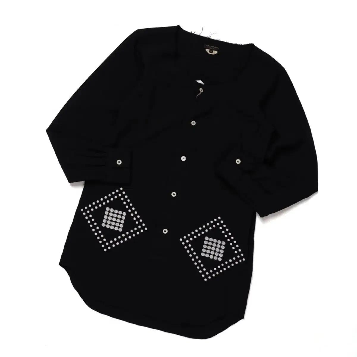 꼼데가르송 옴므 플러스 Pattern Embroidered shirt