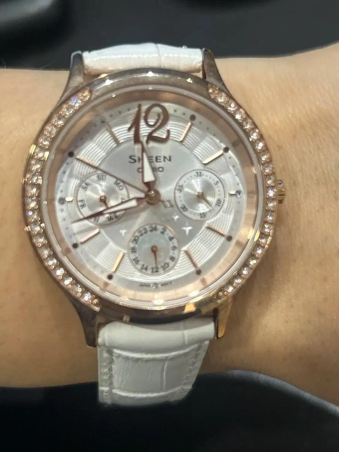 [CASIO SHEEN] SHE-3030GL-7A 로즈골드 여성 시계