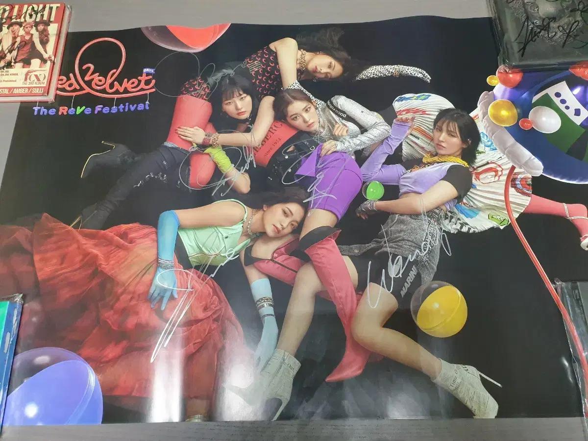 레드벨벳 싸인 사인 포스터 RED VELVET