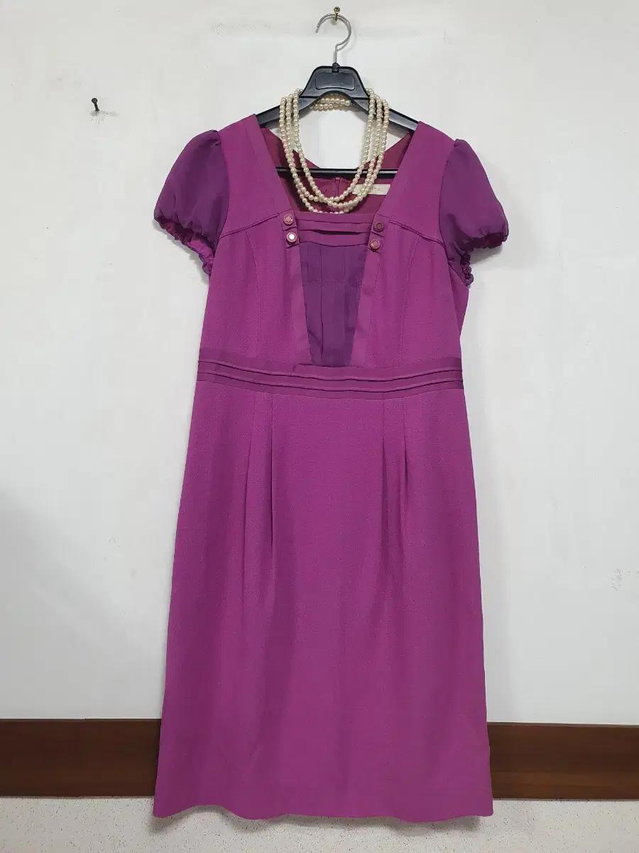 N5132 AENOC 쉬폰 원피스.퍼프.정장오피스하객