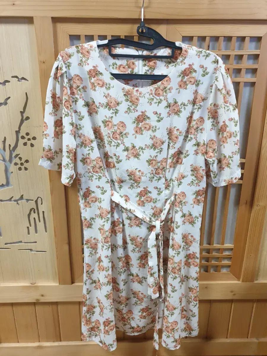 여성 여름 반팔 미디 원피스 치마