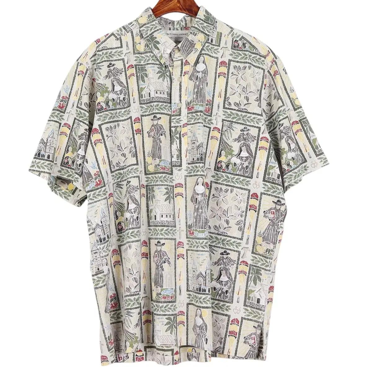 레인스푸너 REYN SPOONER 하와이안 반팔 셔츠 XL