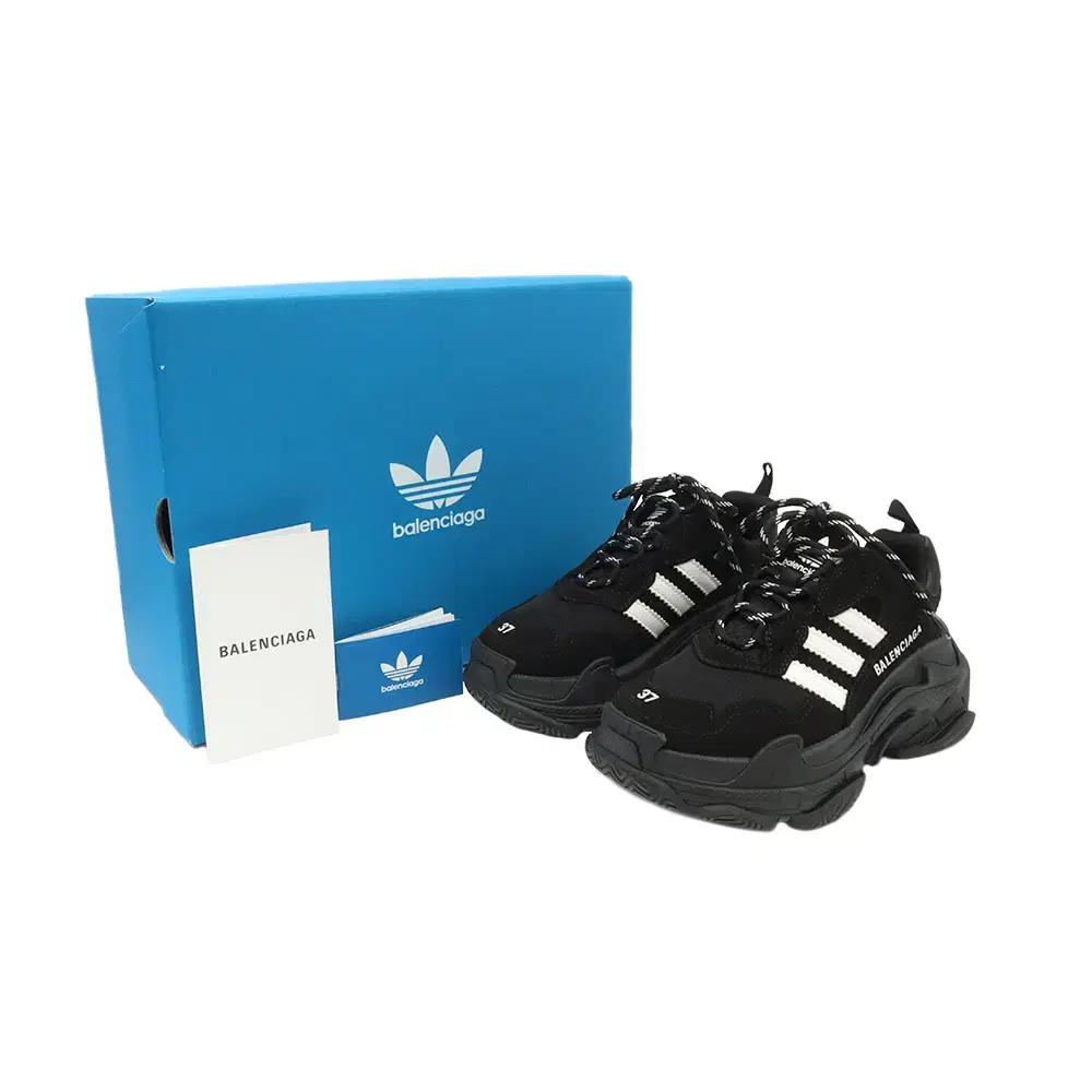 발렌시아가X아디다스 블랙&화이트 트리플 S 여성 스니커즈 37