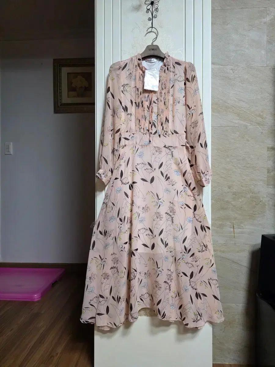 0411)샤랄라 쉬폰 롱원피스 (새제품)