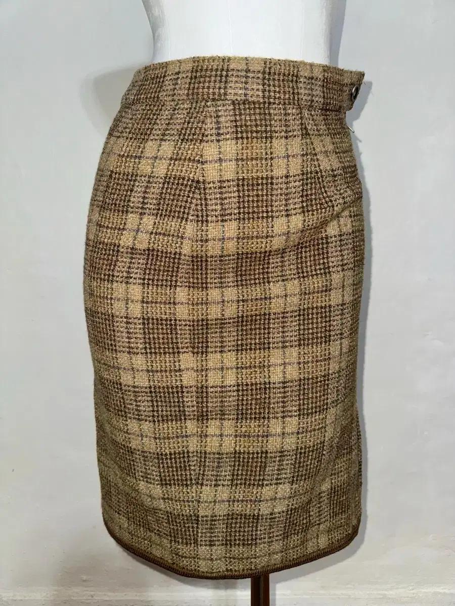 Fendi check tweed skirt