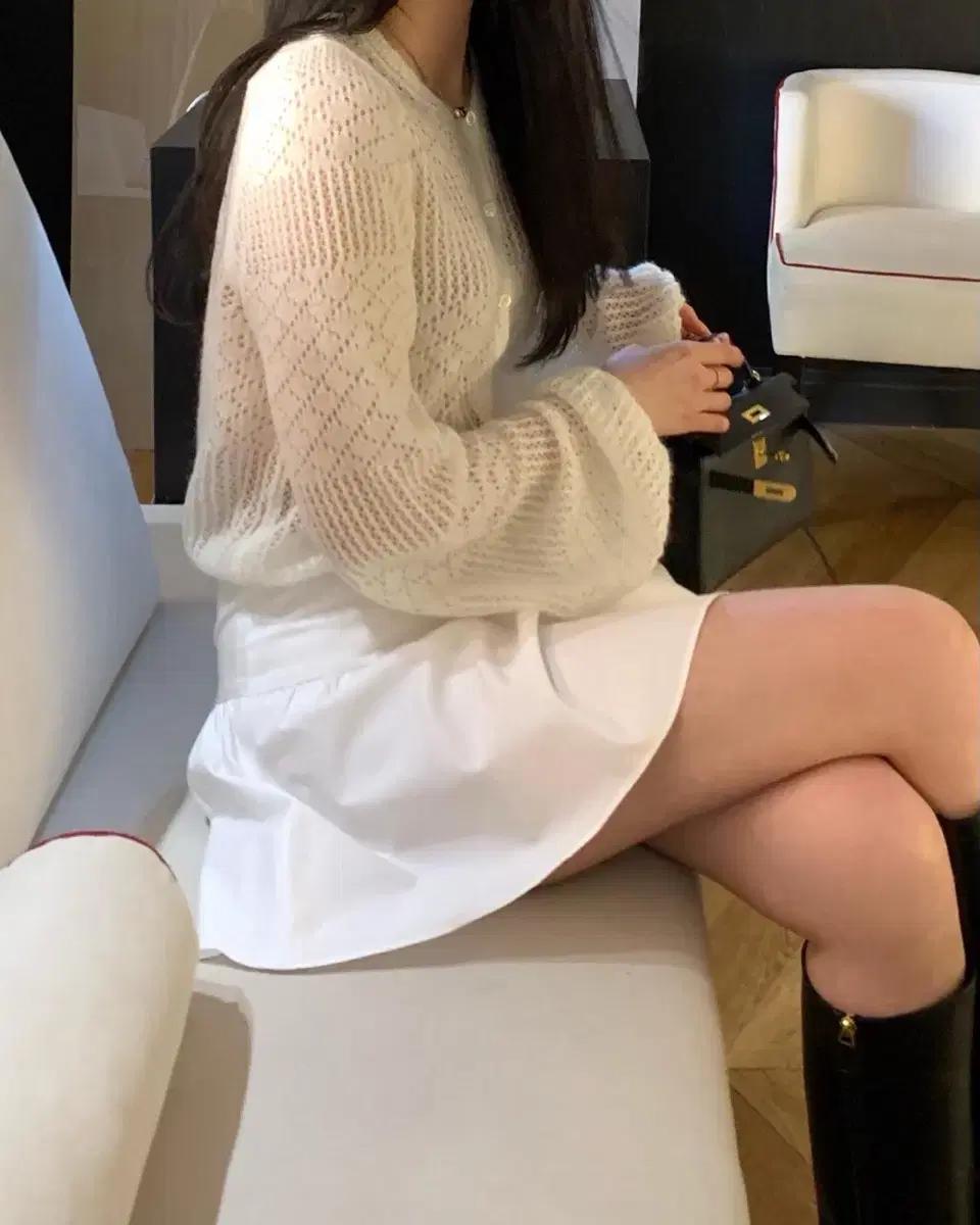 르플레인 leplein Bell Kidmohair Cardigan