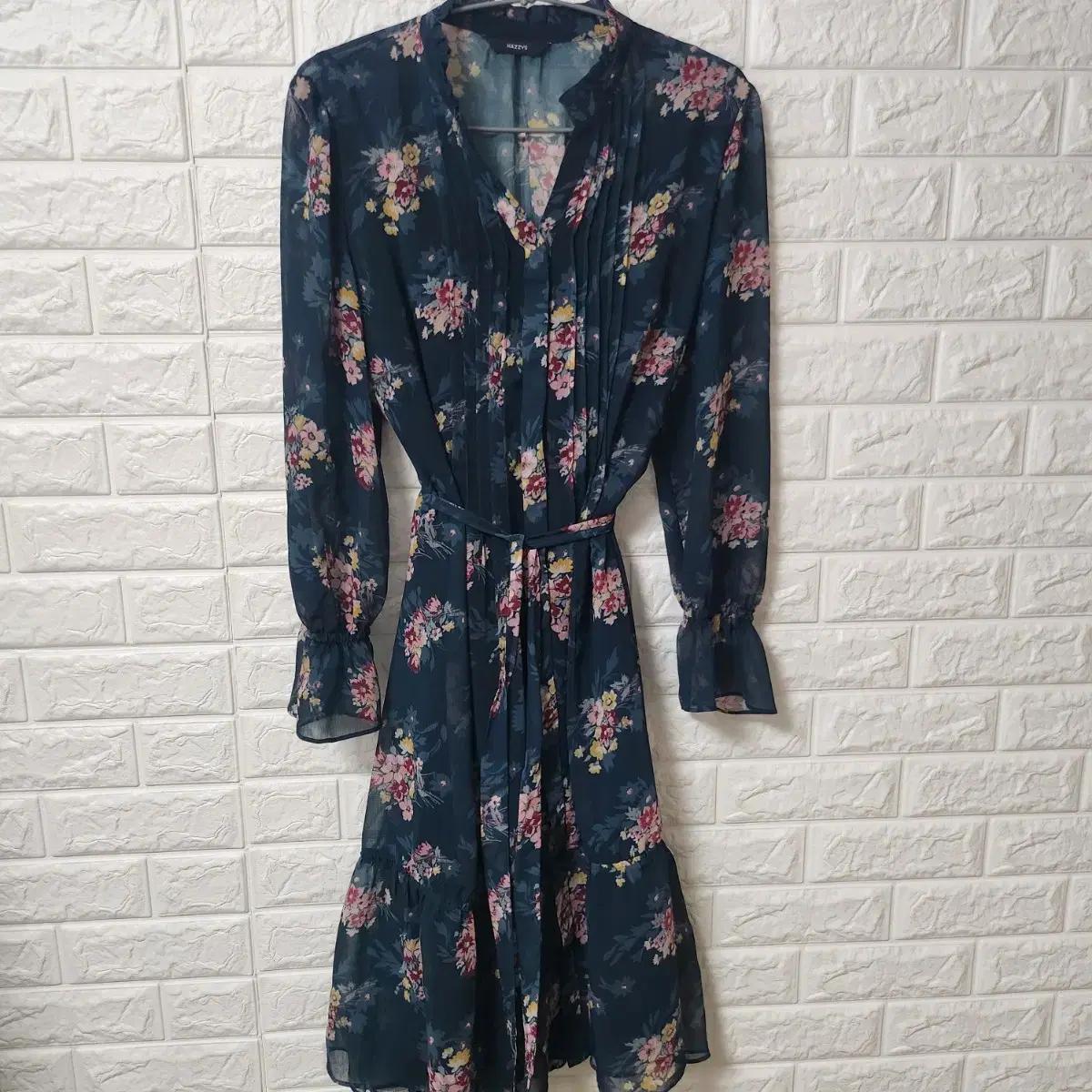 헤지스 쉬폰 원피스