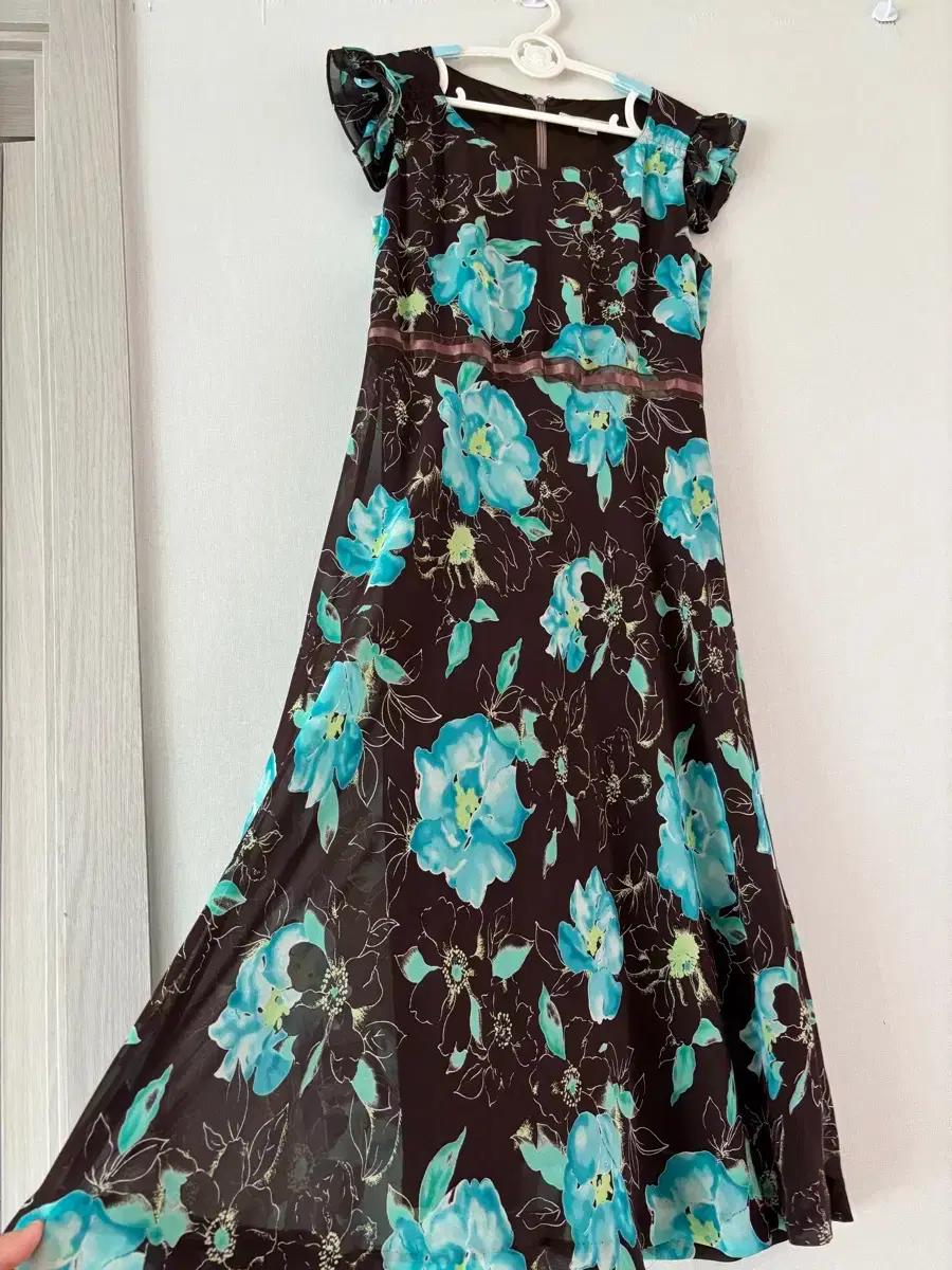 VIKI 90 꽃무늬 원피스 44-55 여름원피스 쉬폰원피스