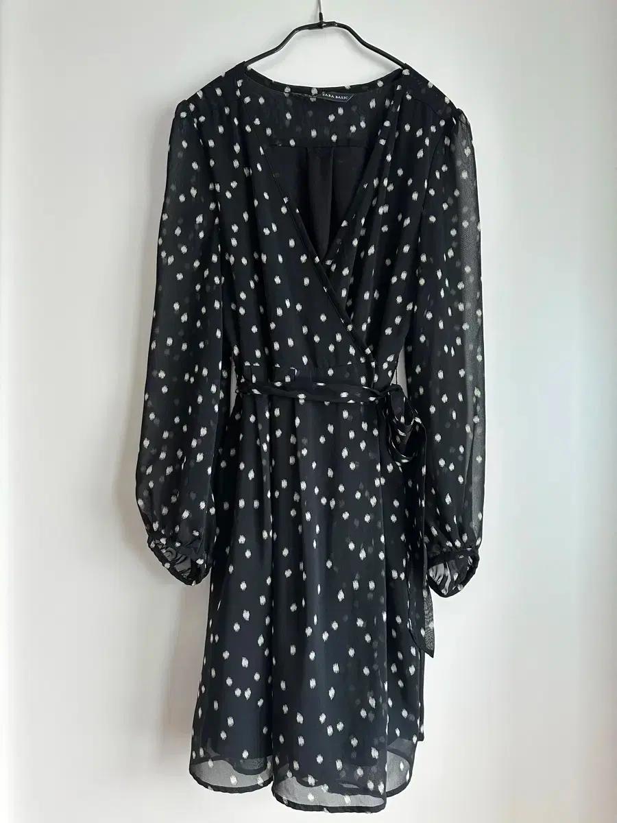 자라 쉬폰 랩 원피스 S