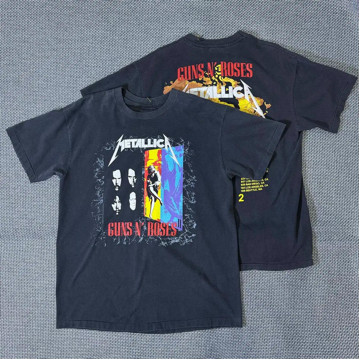 Metallica 메탈리카 건앤로즈 락티셔츠 (새상품)
