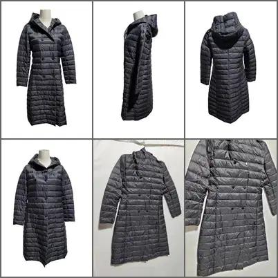 봄 가을 초겨울 환절기 가벼운 경량패딩 덕다운 롱패딩 검정색