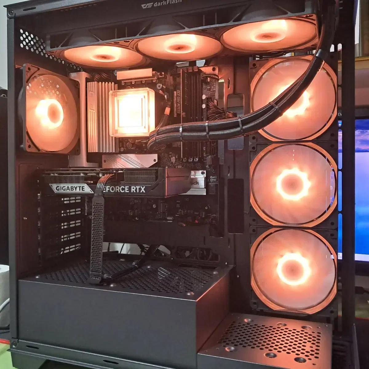 라이젠 9600X RTX5070 블랙 공냉 컴퓨터 시스템
