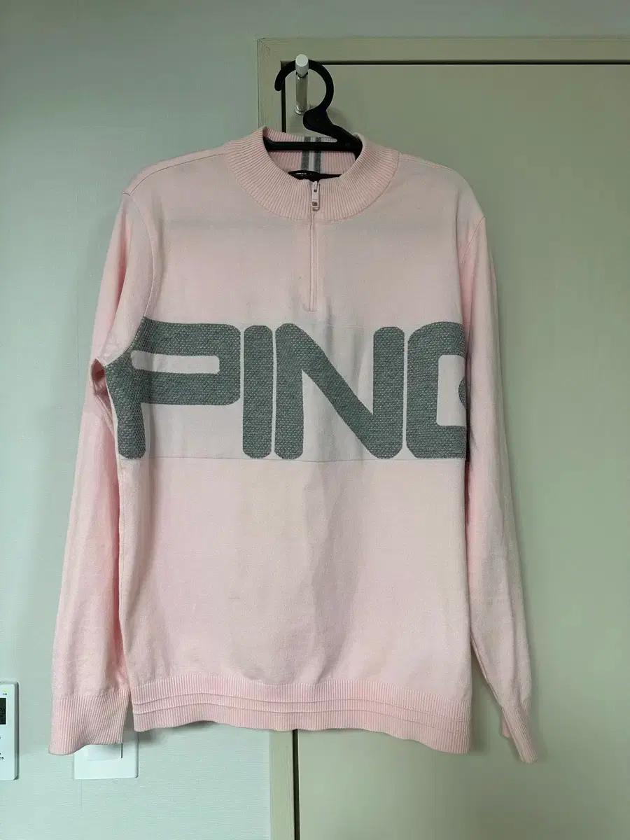 남자 ping golf 핑 골프웨어 남성 100사이즈 봄여름니트 연핑크