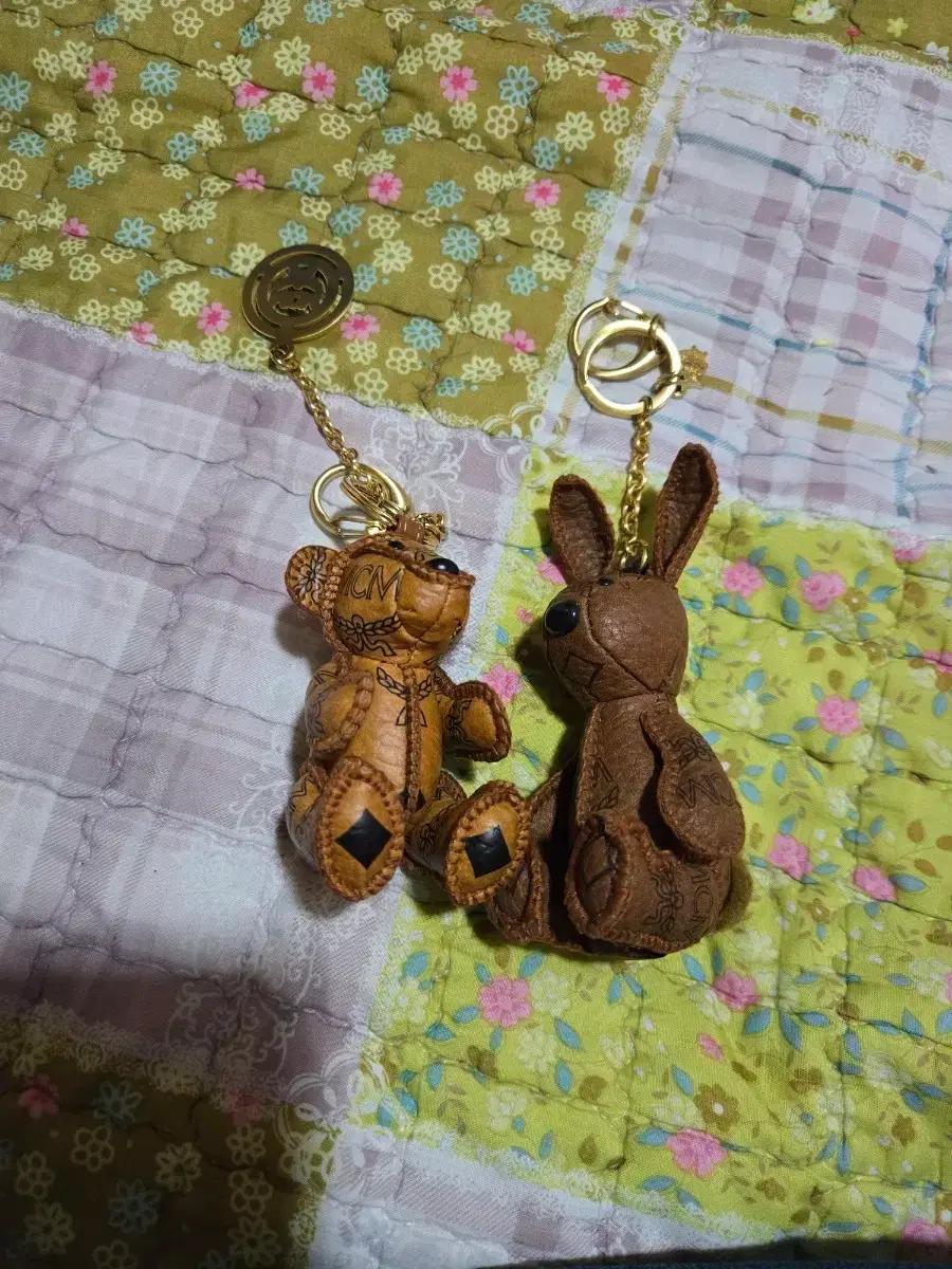 mcm토끼 강아지키링