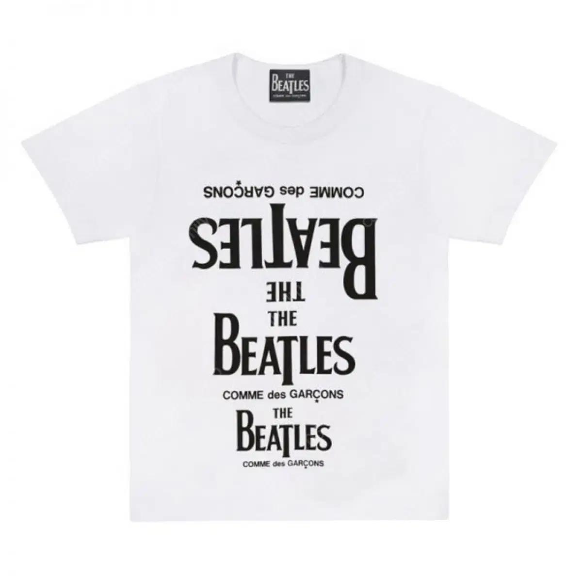 꼼데가르송X비틀즈 cdg rubber printed T-shirt