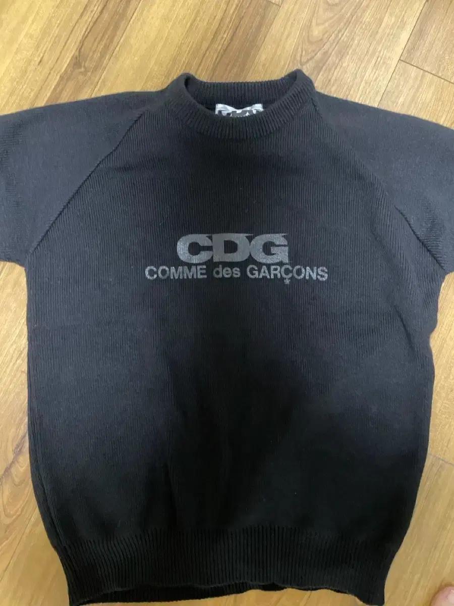 CDG 라운드넥 스쿨 풀오버 블랙 XL