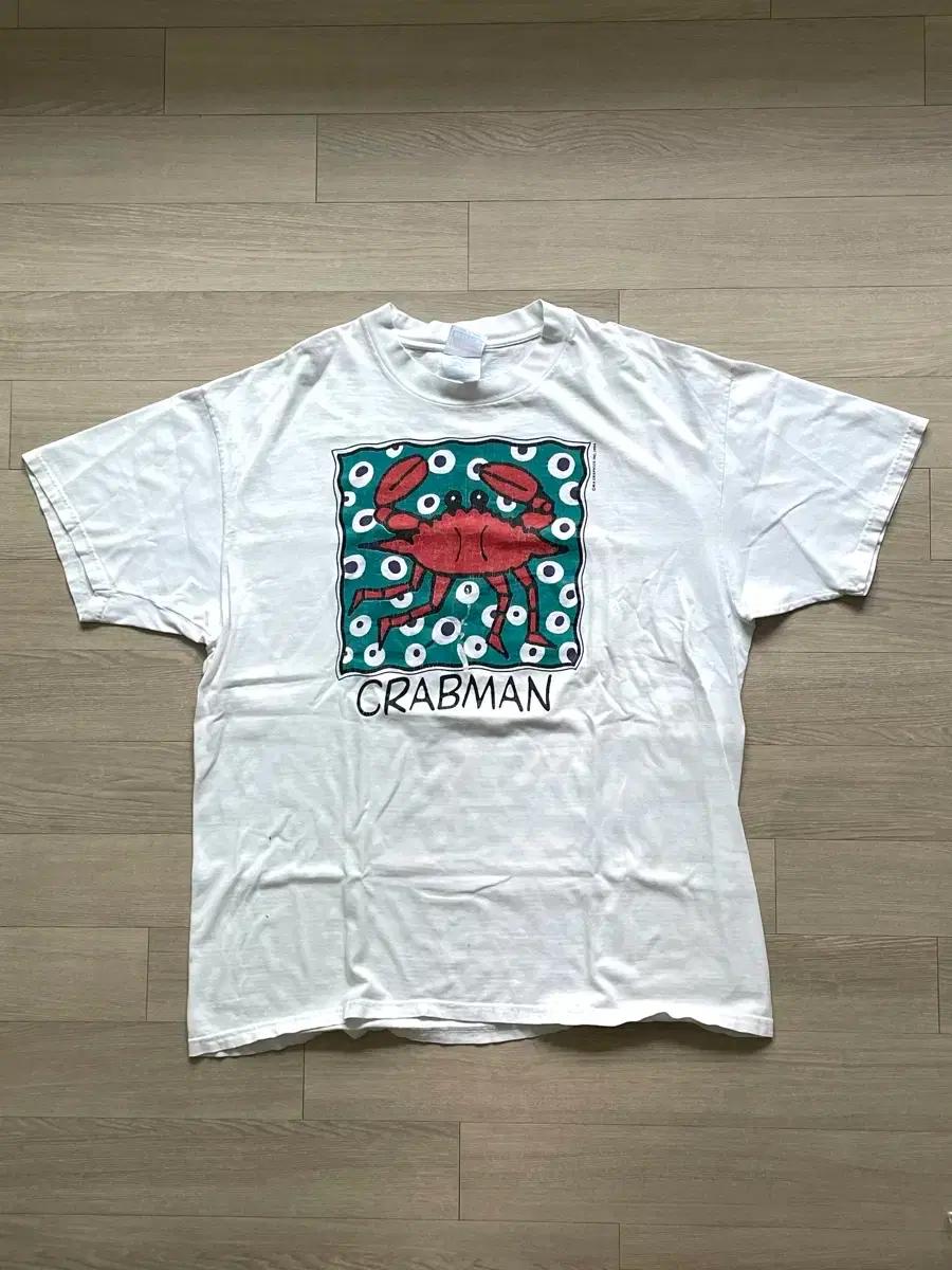 [XL] 90s Crabman 티셔츠 hanes
