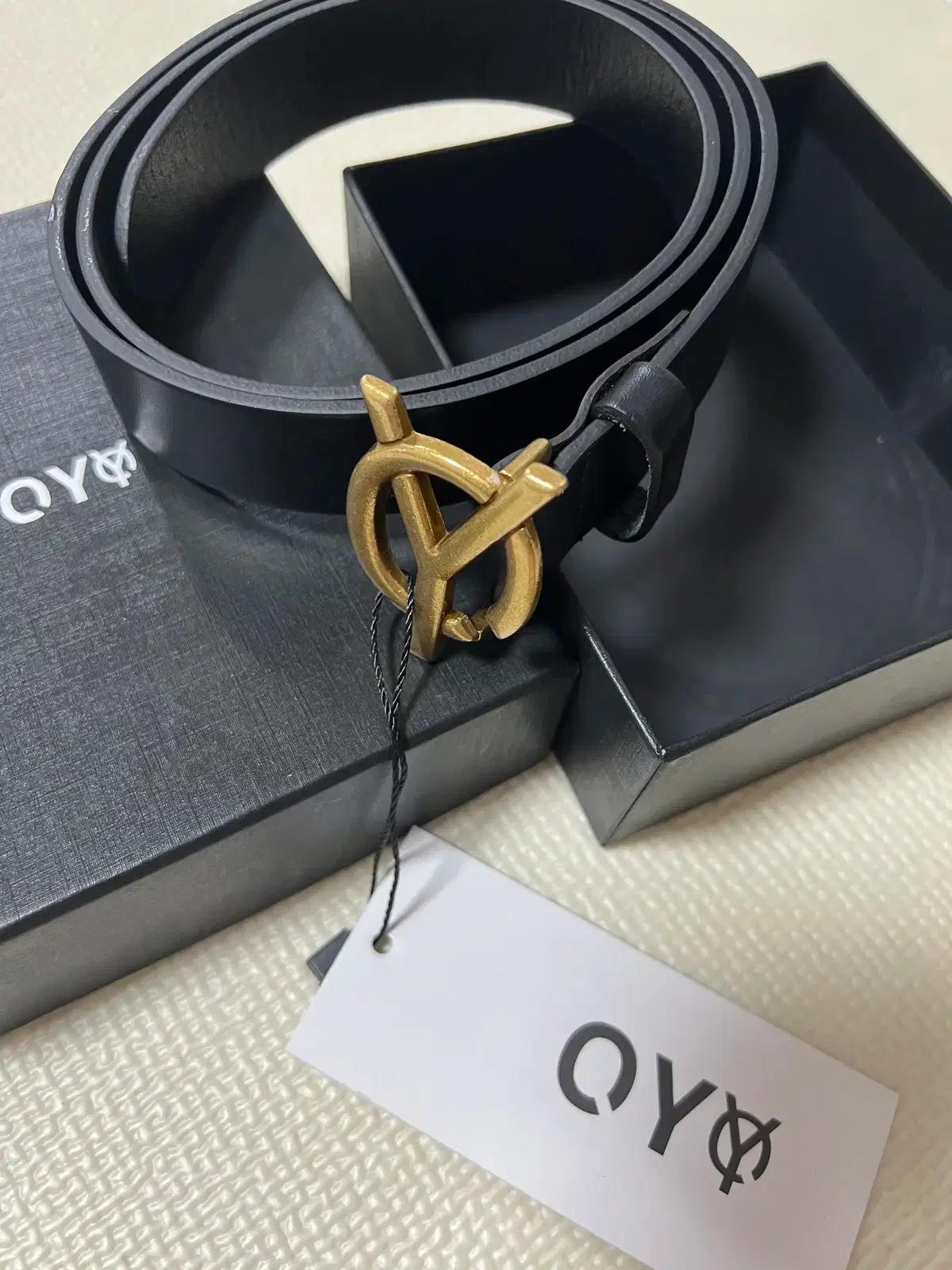 OY LOGO LEATHER BELT 오와이 벨트