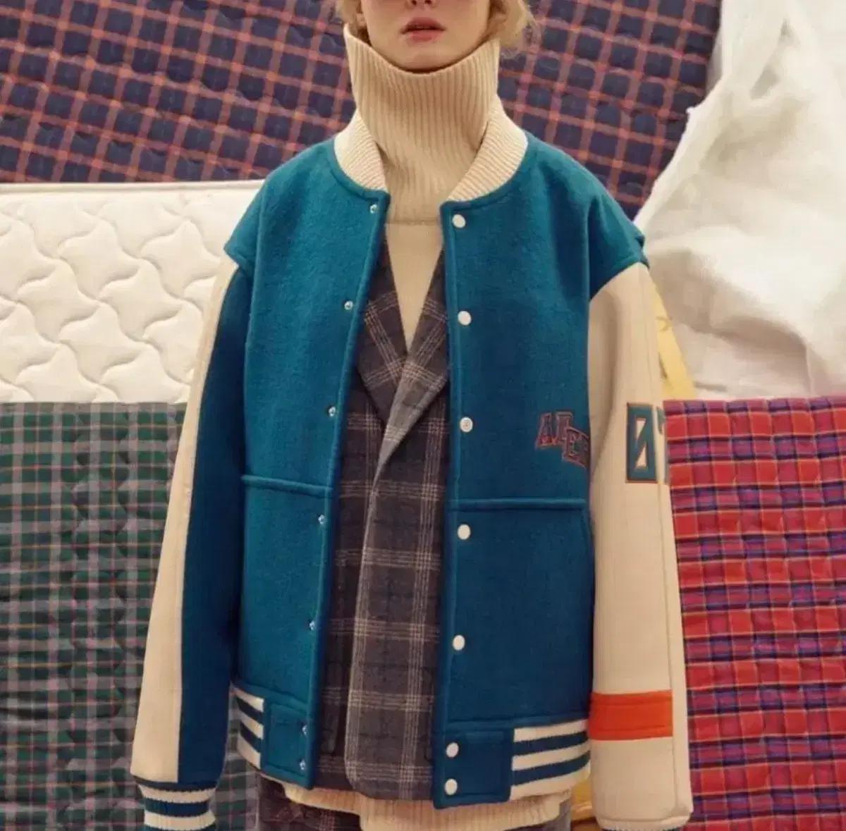 <A3> 고스트 스토어 ADER error 컬러 밸런스 바시티 자켓