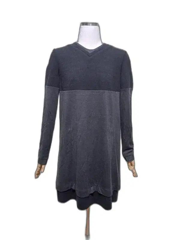 구호KUHO 챠콜 정품 여자 봄춘추용 여성 니트긴팔원피스티셔츠85-94