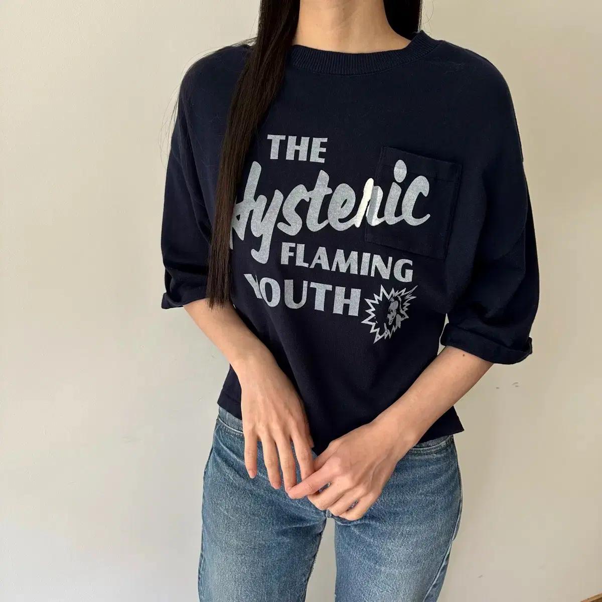 히스테릭글래머 hysteric glamour 히스걸 로고 반팔 티셔츠