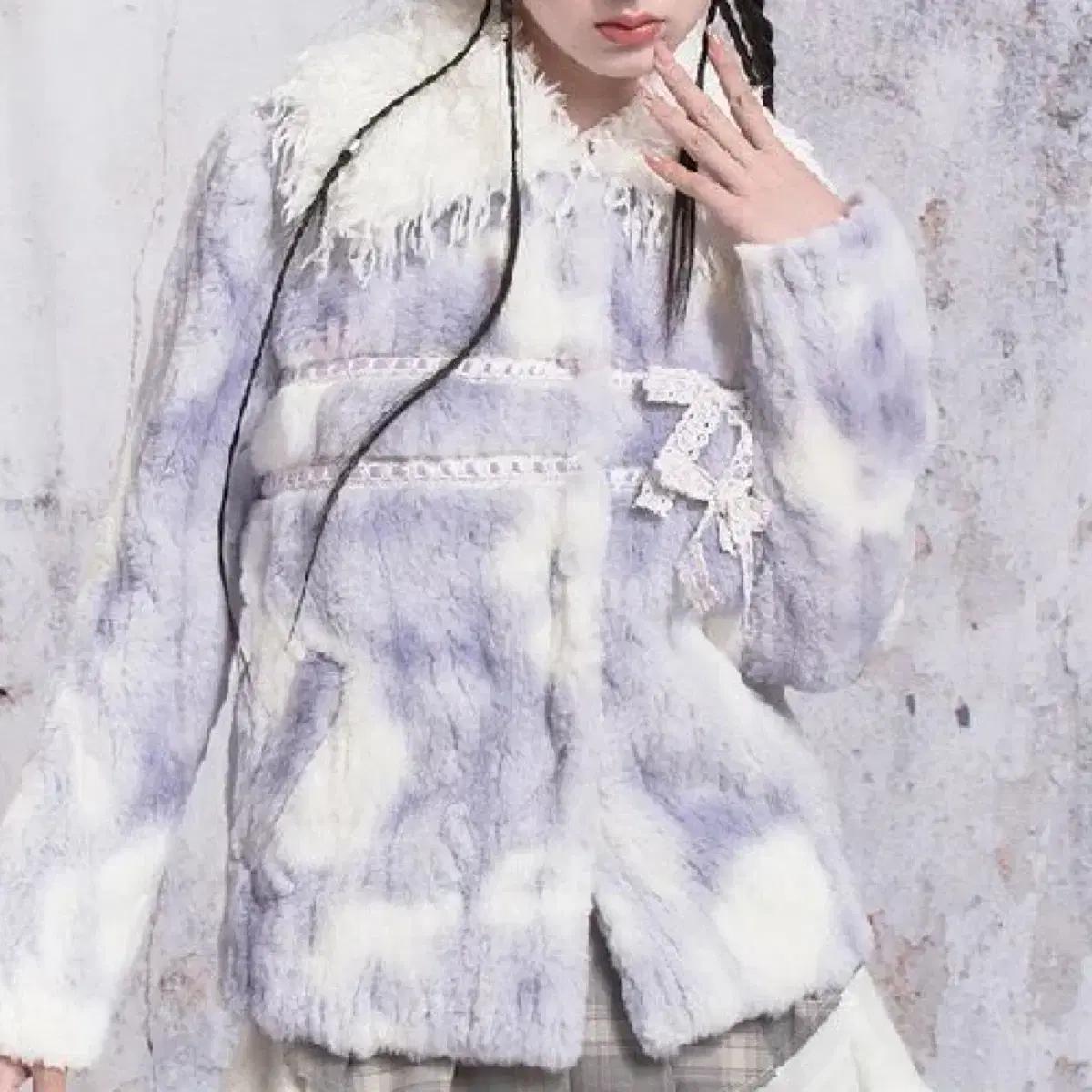 y2k 일본풍 Chieje Patcfork Rabbit t coat