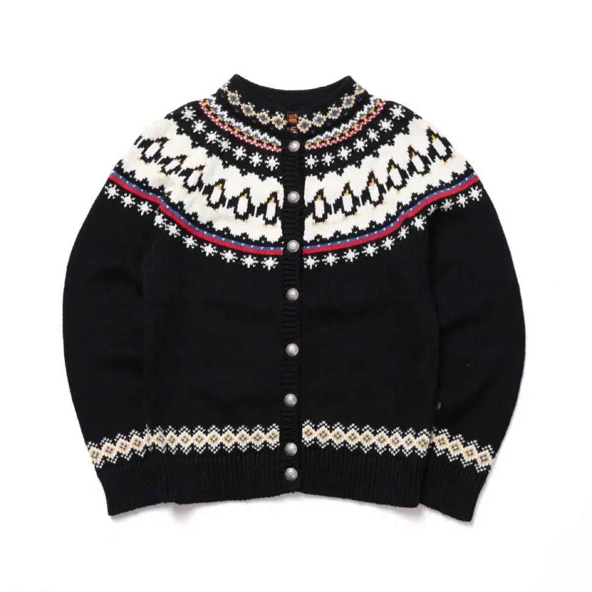 히스테릭 글래머 Nordic Pattern Cardigan