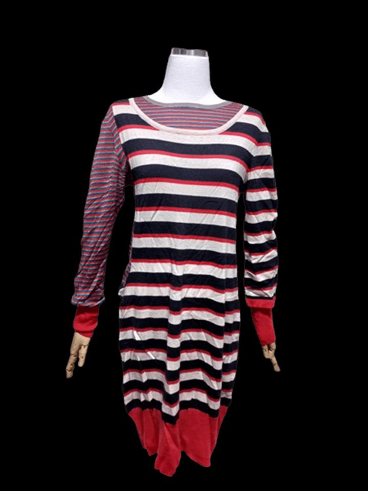 마크바이마크제이콥스 실크100 이중레이어드 여성 니트긴팔원피스S