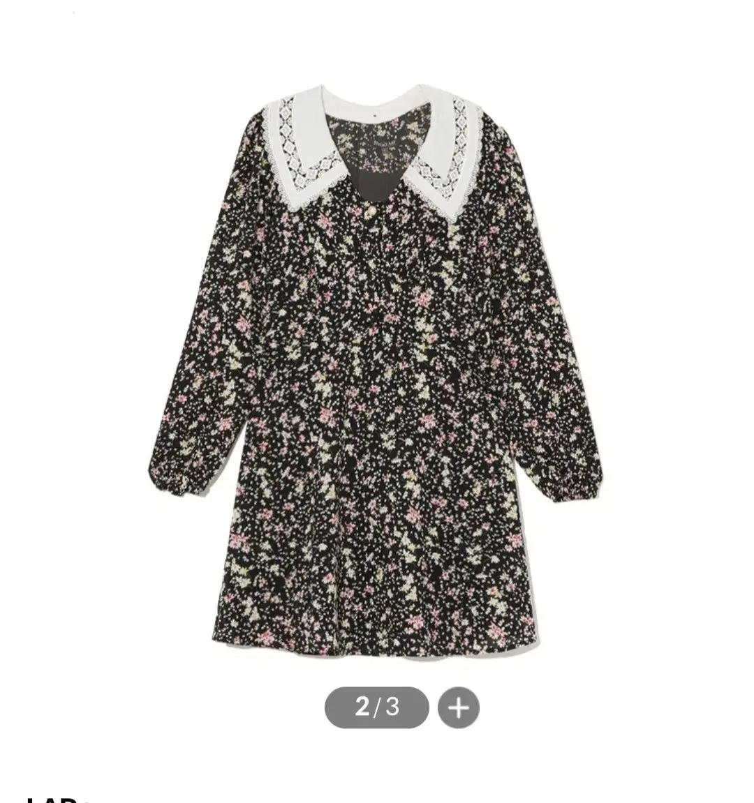 스튜디오 랩 긴팔 미니 원피스 블랙