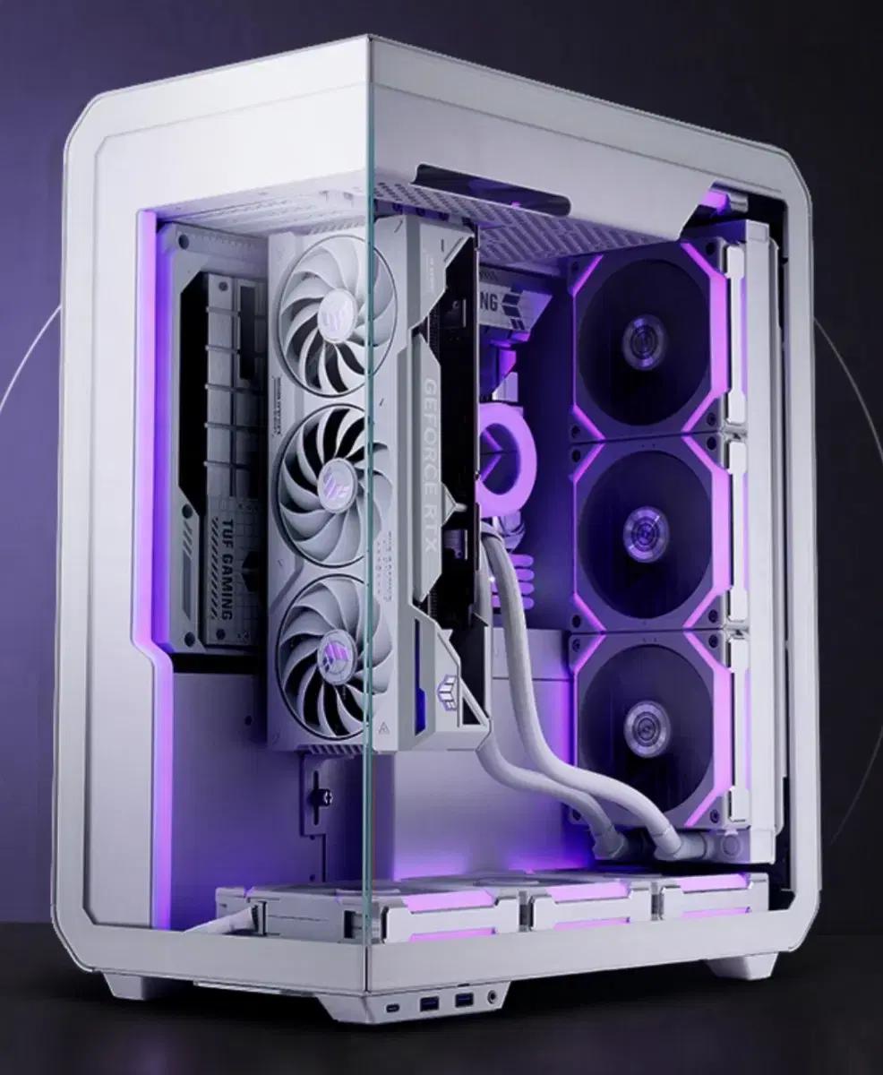 라이젠9800X3D RTX5080 화이트  좌설치 컴퓨터