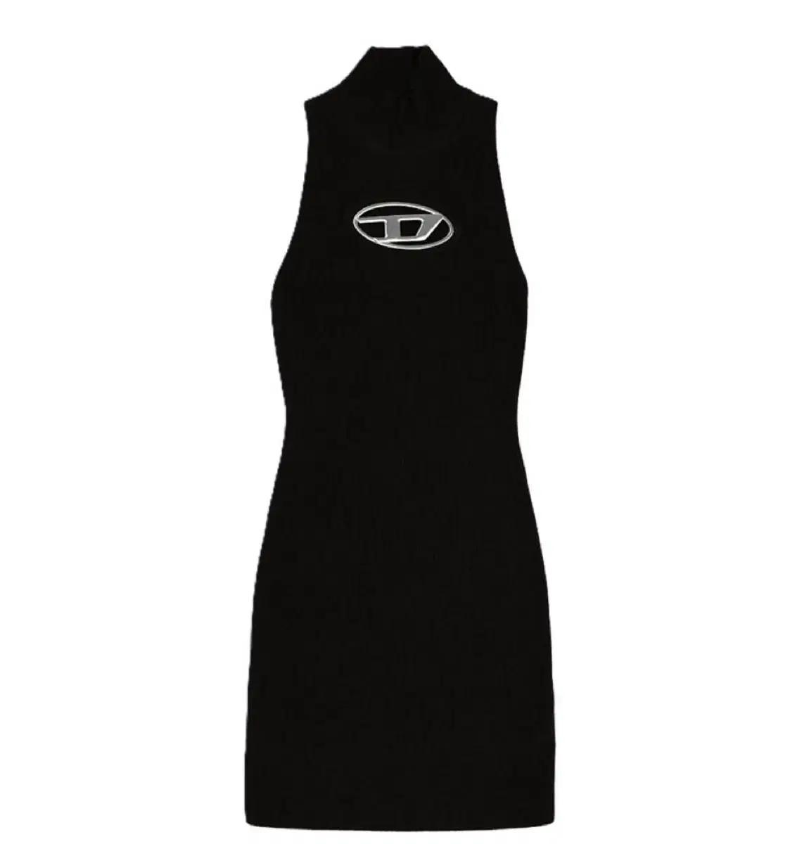 [미착용] 디젤 M-Onerva 골지 원피스 민소매 드레스 블랙