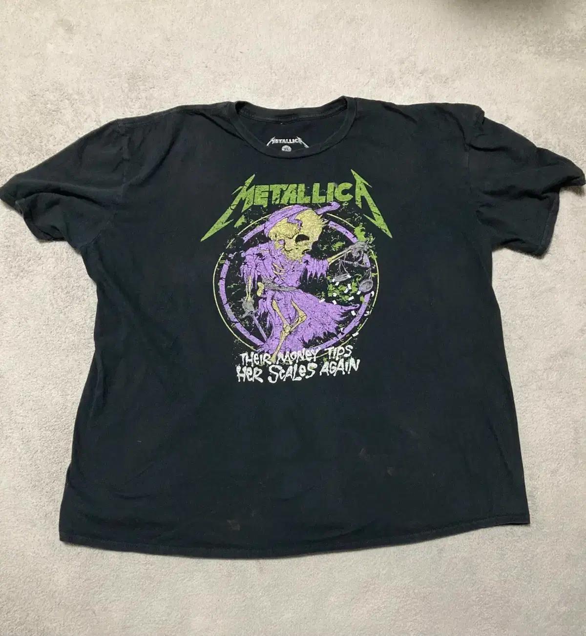 [XL] Metallica 메탈리카 밴드 반팔 티셔츠