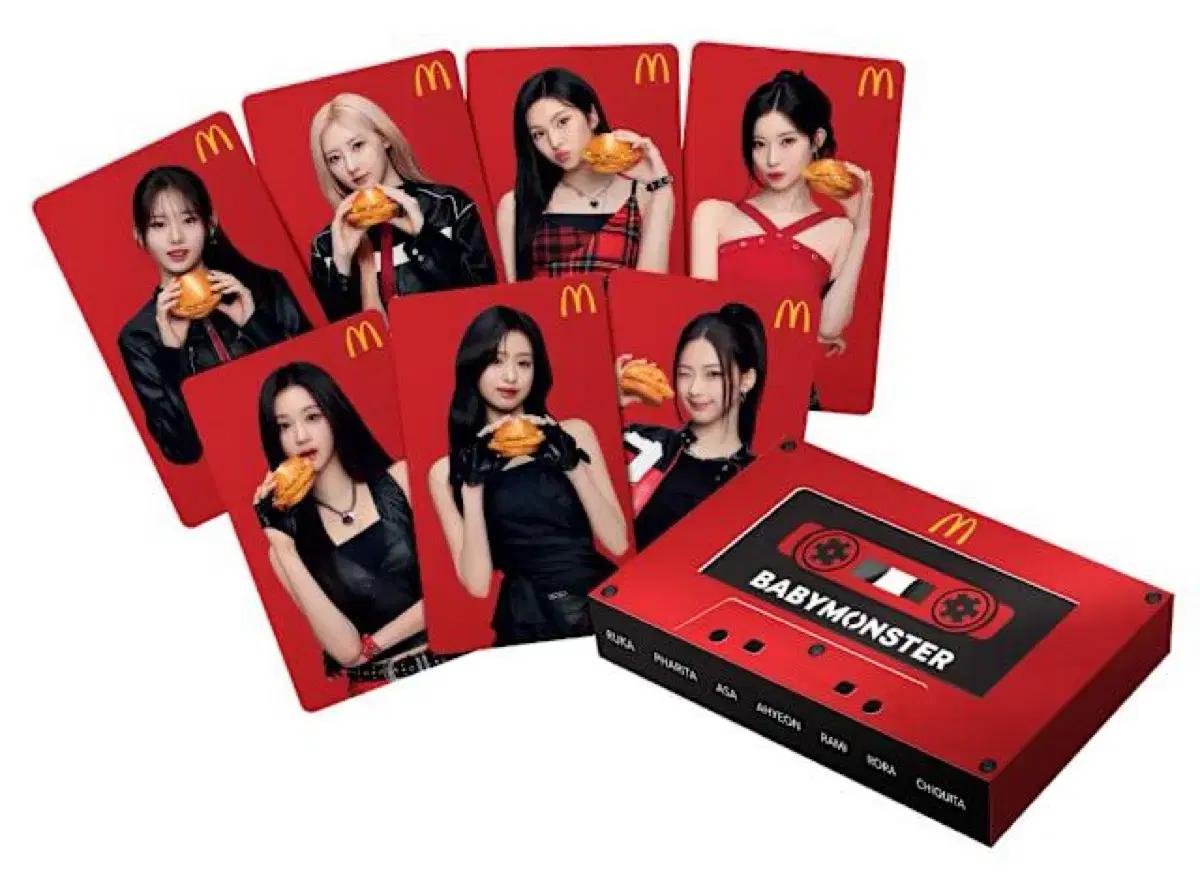 (미개봉)베이비몬스터 홍콩 맥도날드 포카세트 일괄만 판매합니다