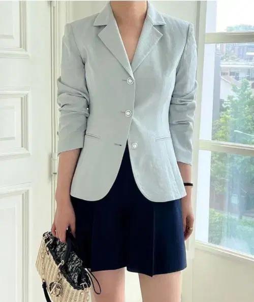 AUMUU 오뮤 린넨 라인 자켓 XS