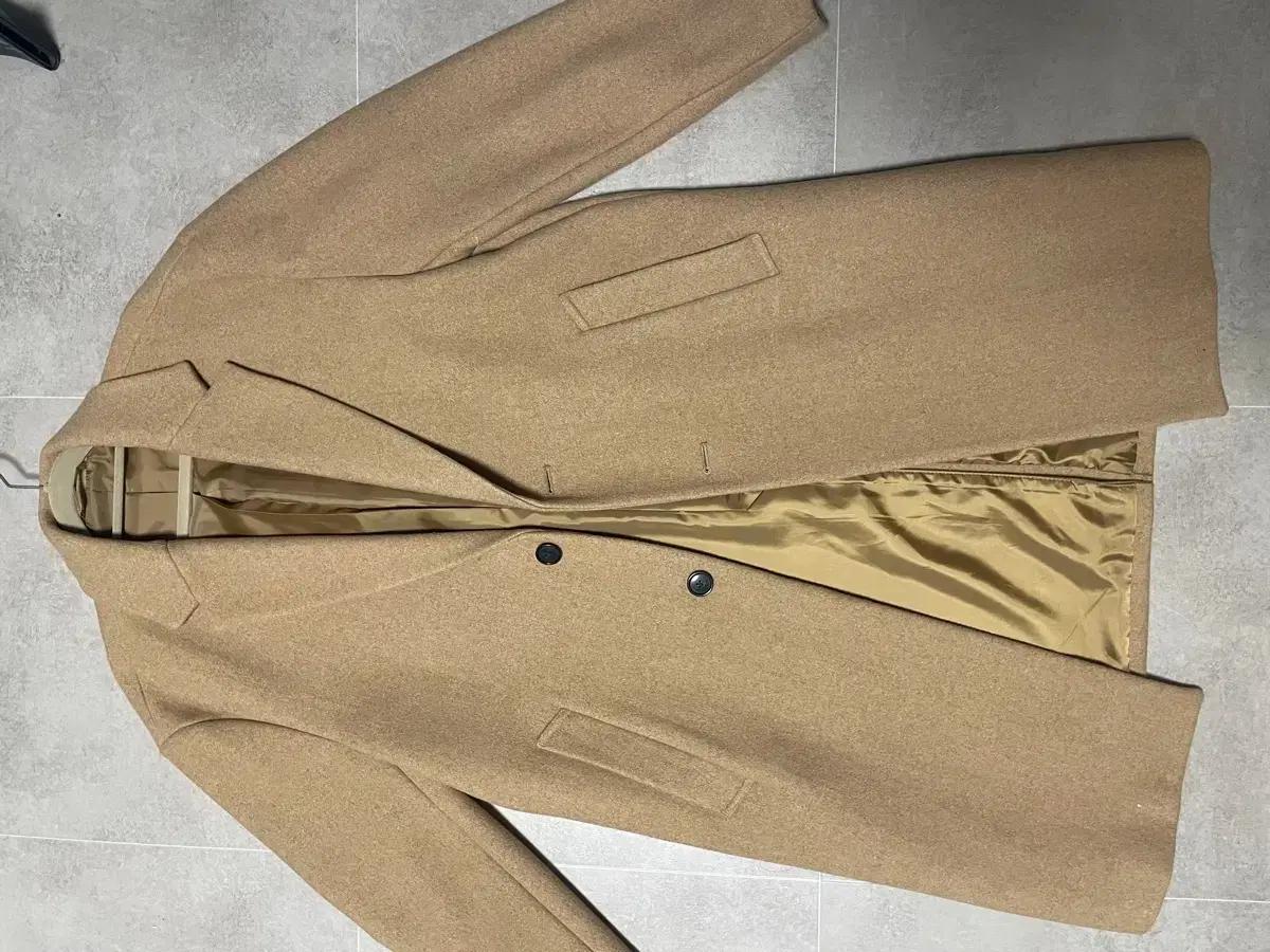 남자 브라운 롱코트