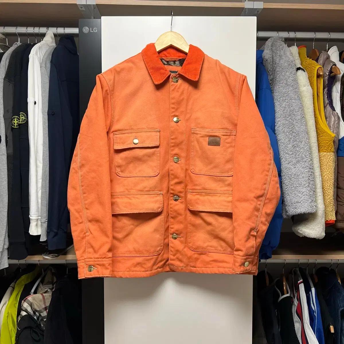 [M]디키즈 워크 자켓 오렌지