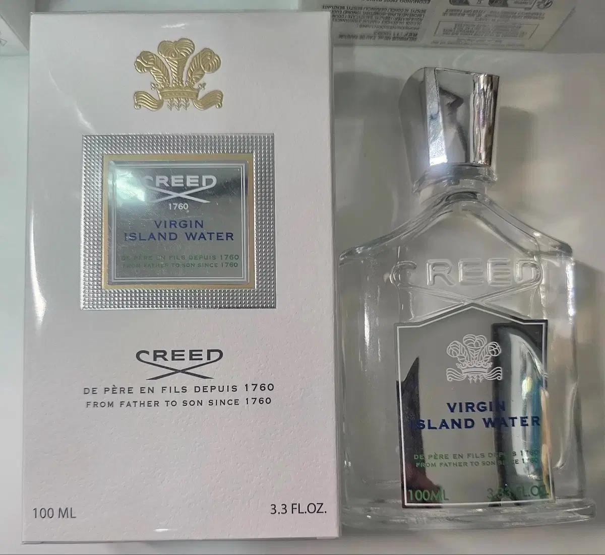 무배{특가} 크리드 버진 아일랜드 워터 향수 100ML 새상품