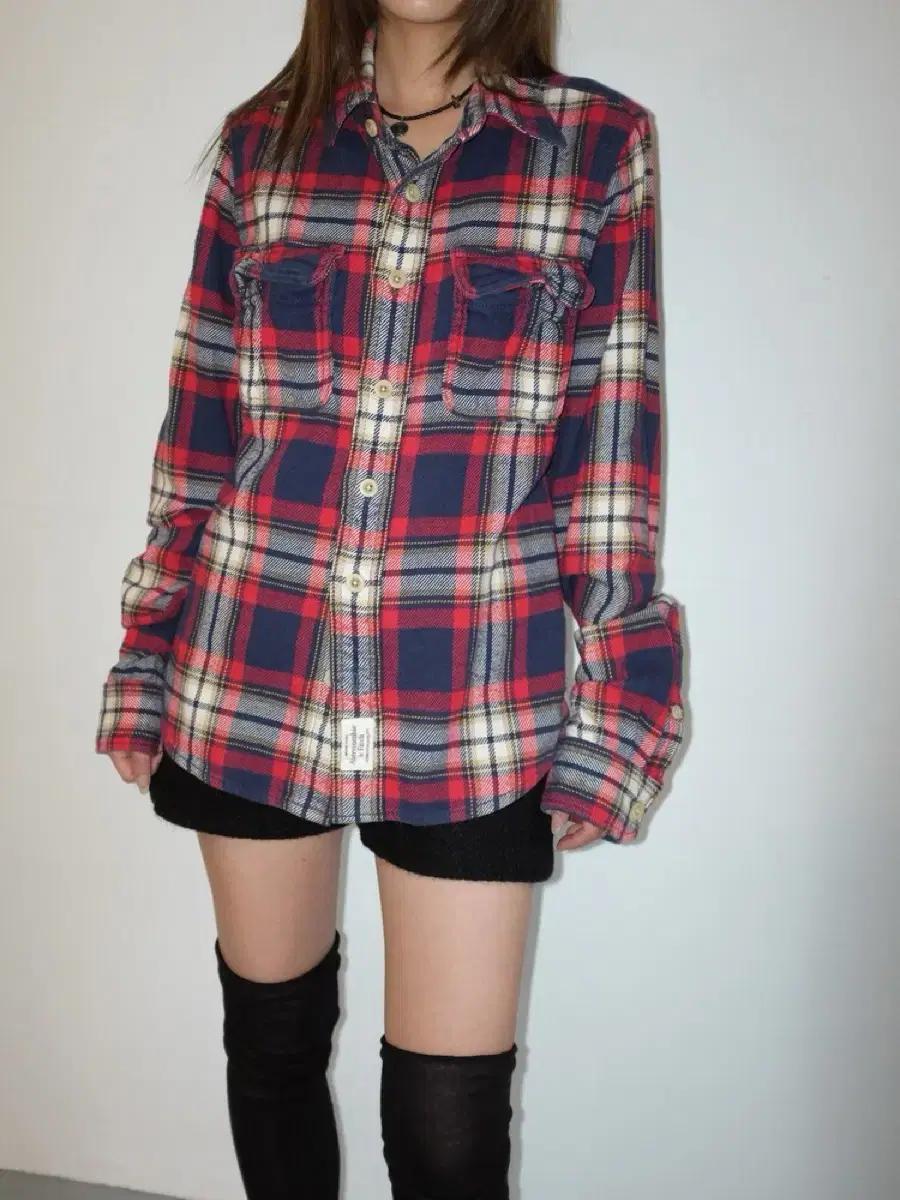 Abercrombie & Fitch 빈티지 체크 셔츠