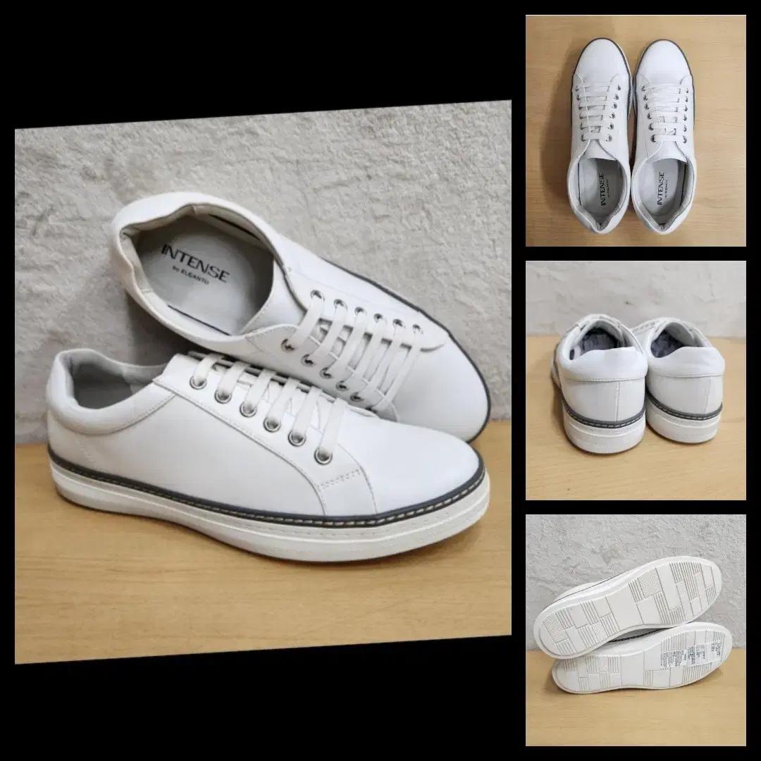 정품 엘칸토 남성 가죽 캐주얼 스니커즈 270