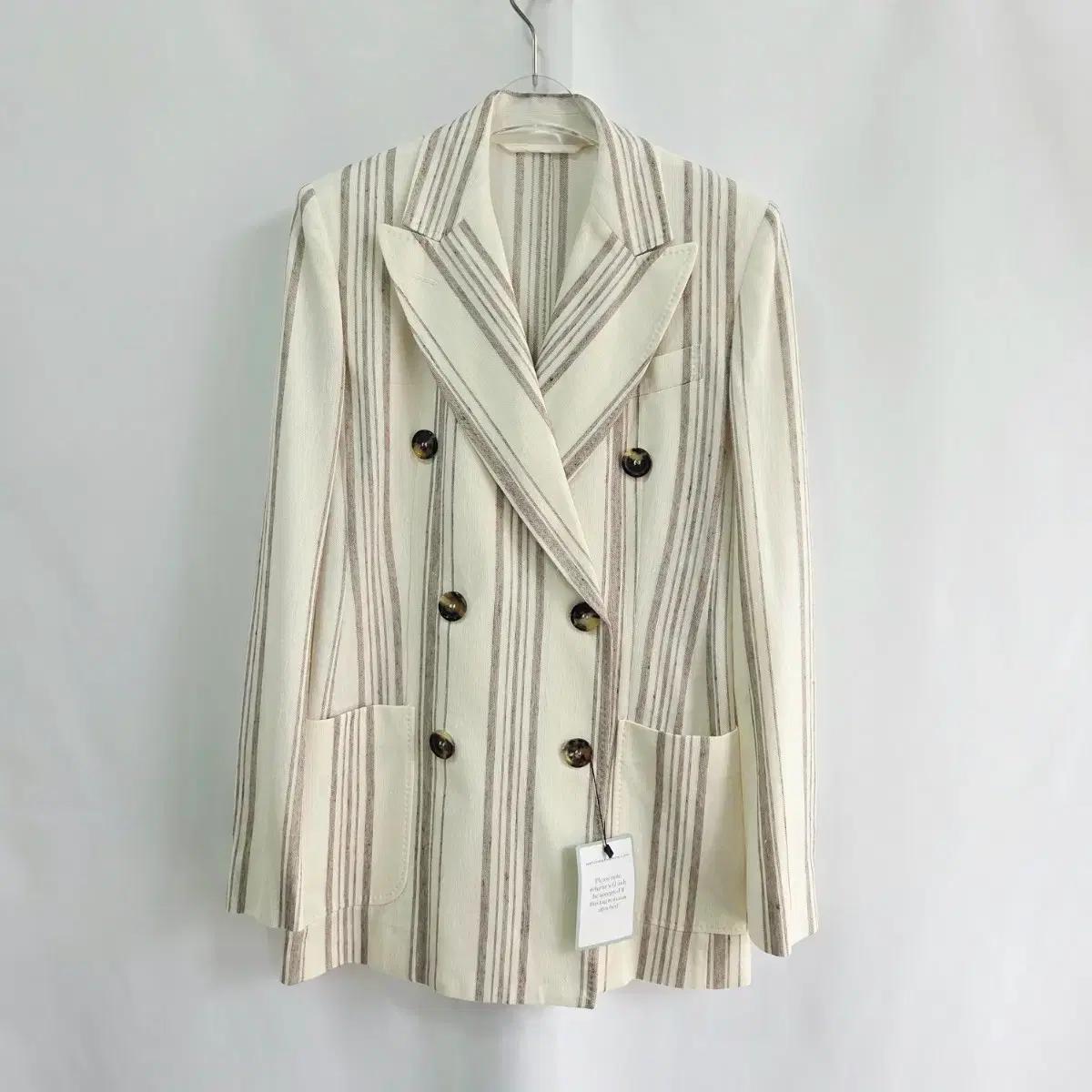 [MaxMara] 막스마라  린넨 스트라이프 자켓 여성 55 /