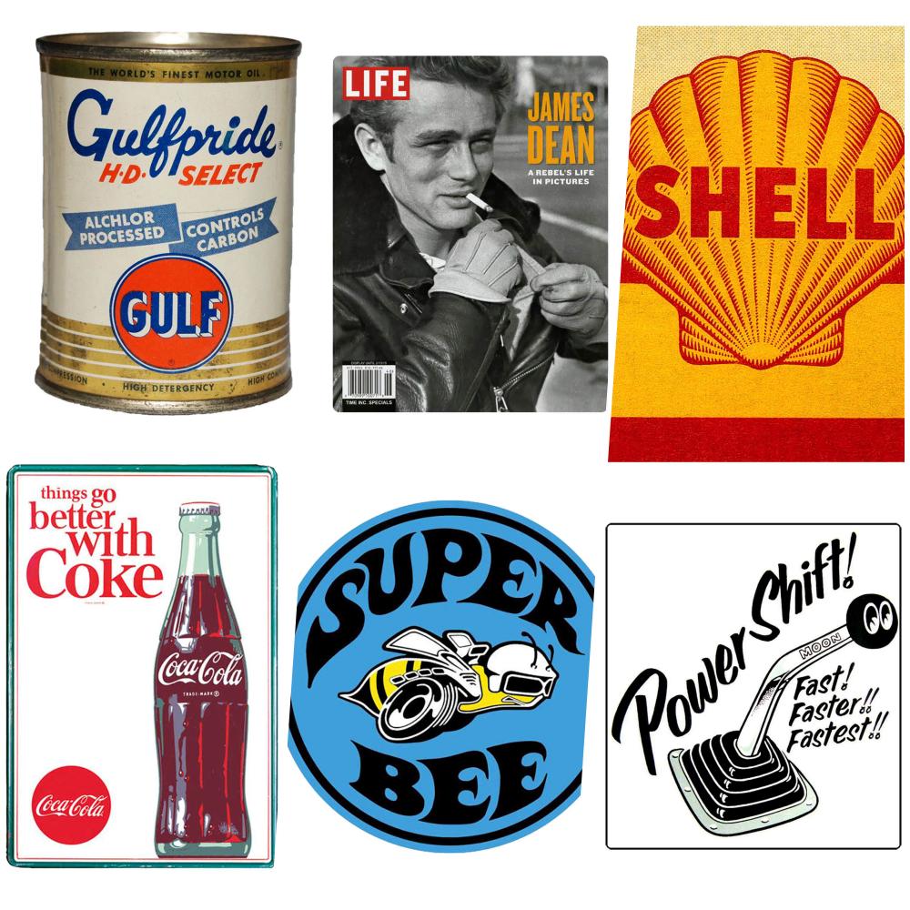 GADACOMPANY 노트북 자동차 캐리어 캠핑 빈티지스티커세트 A582