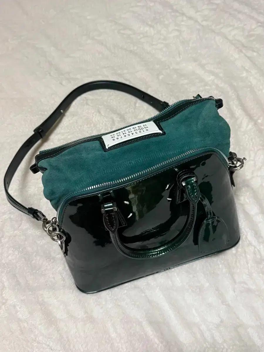 메종마르지엘라 5ac 토트백 크로스백 에나멜그린 스몰